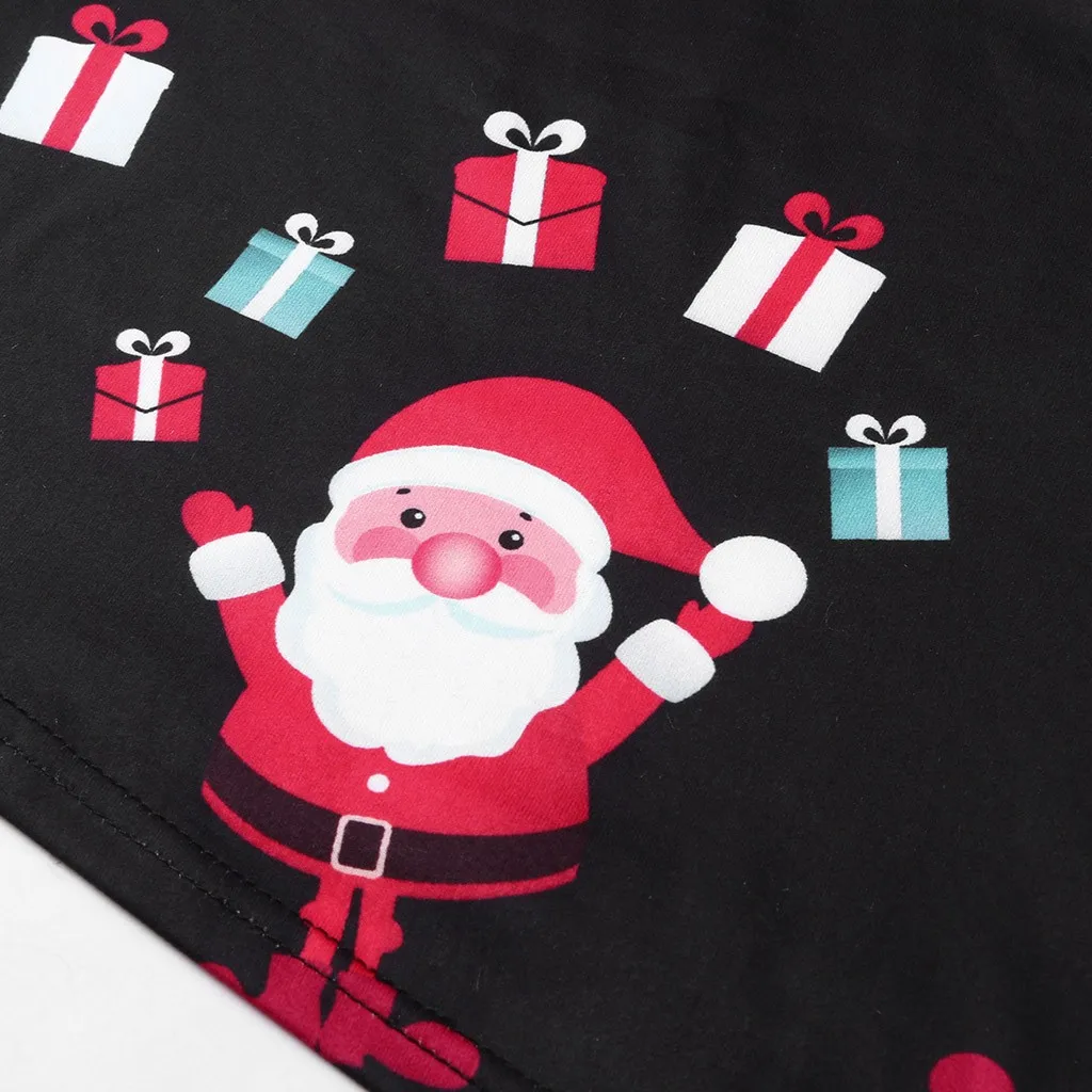 Новое поступление 2020 женское платье с круглым вырезом рождественское принтом