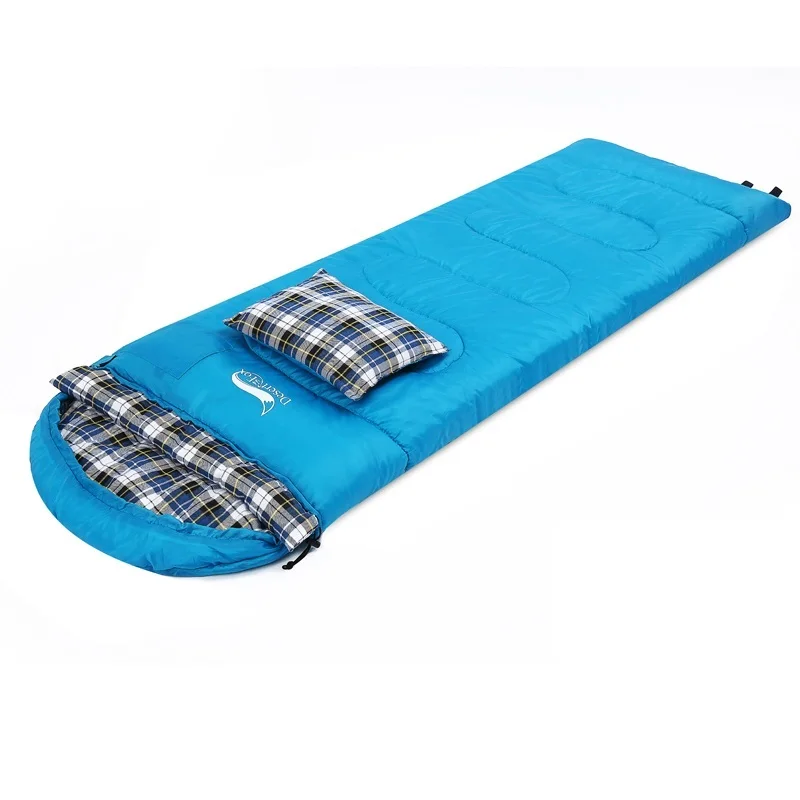 Blue 1.5kg 1,5 кг 2 кг 3 сезона спальный мешок 210*75 см портативный Легкое сжатие мешок с подушкой для женщин путешествия Кемпинг - Цвет: Blue 1.5kg