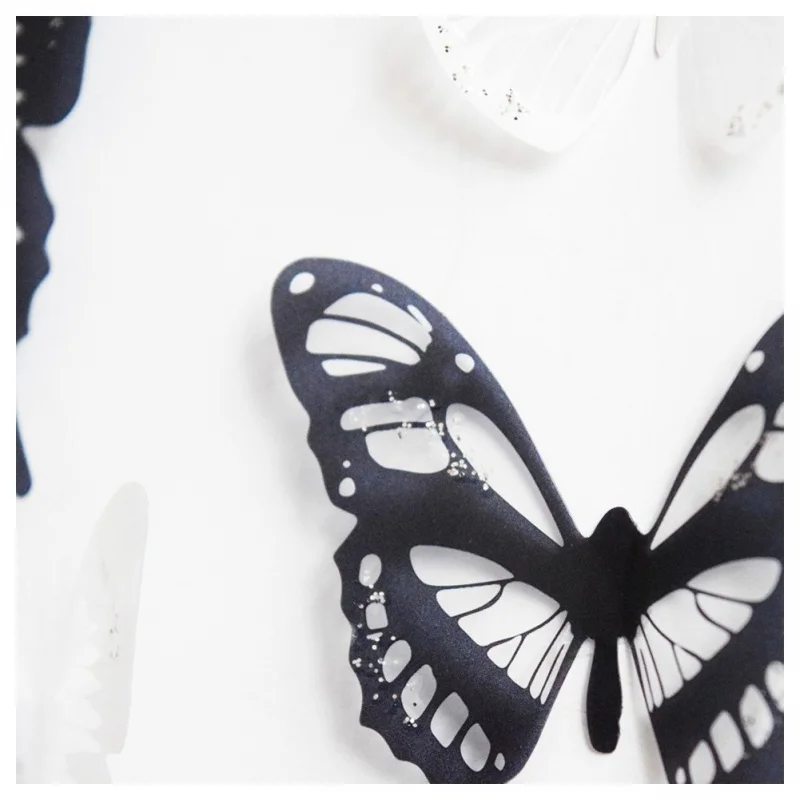 18 шт. прозрачный 3D стикер на стену бабочки/наклейка съемный украшение дома