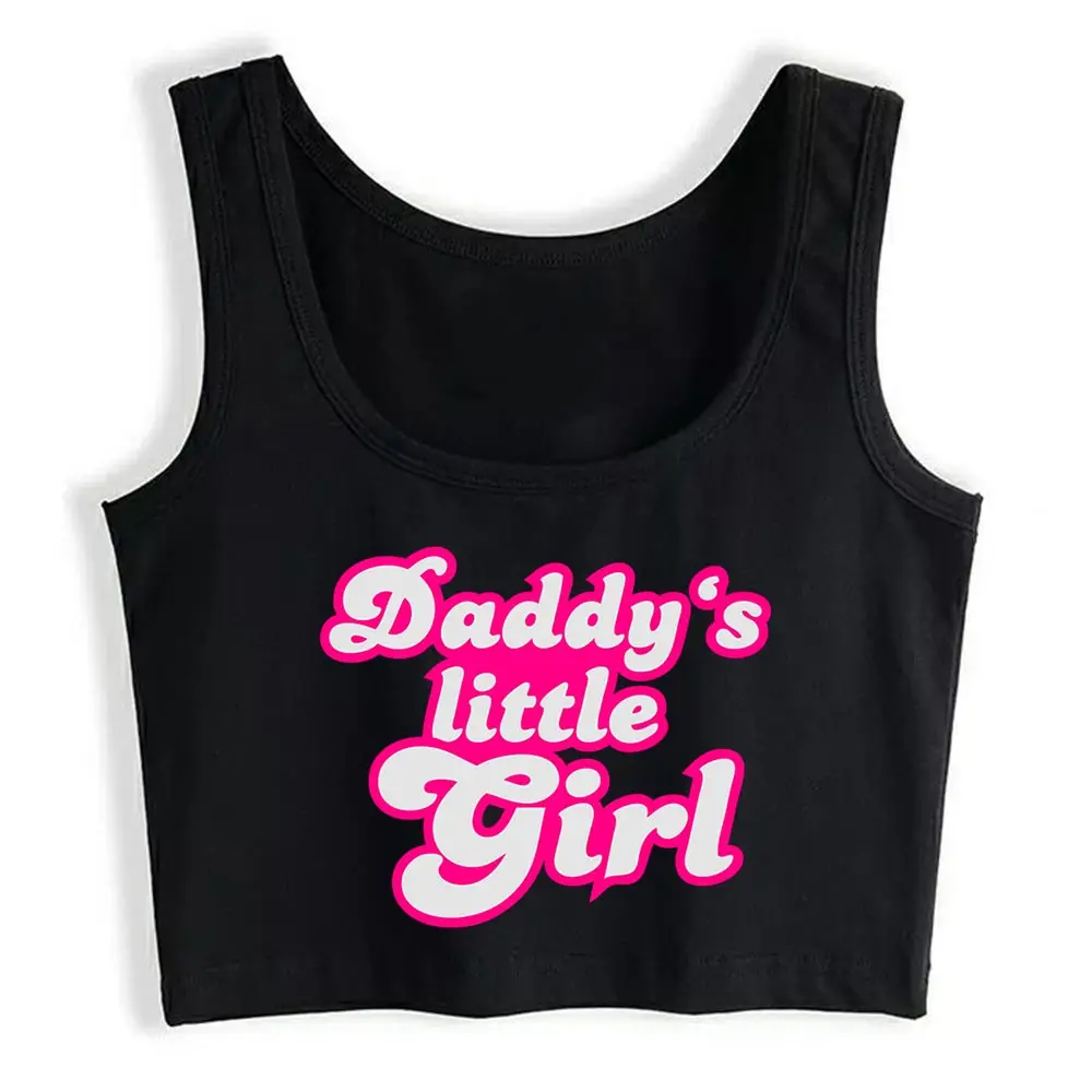 

Crop Top Female Daddys Little Girl Comic Harajuku Print Tank Tank Top Women Tube Top