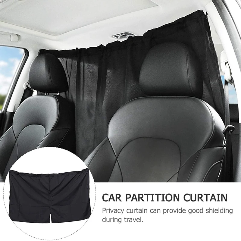 

Universal Car Front and Rear Partition Curtain Surround Protective Cover Removable Divider Sun Shade 34.58X23.58 Inch