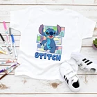 Детская футболка с рисунком из мультфильма Лило и Ститч