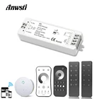 Умный светодиодный диммер 12 В 24 В постоянного тока Беспроводной RF 2,4G 4-зонный пульт дистанционного управления 5 в 36 В одноцветная светодиодная ленсветильник ШИМ Wi-Fi диммер