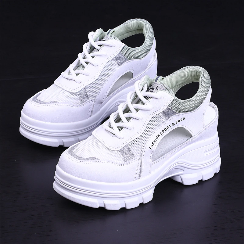 Вельветовая обувь 2020 г. Летние туфли увеличивающие рост женские босоножки на