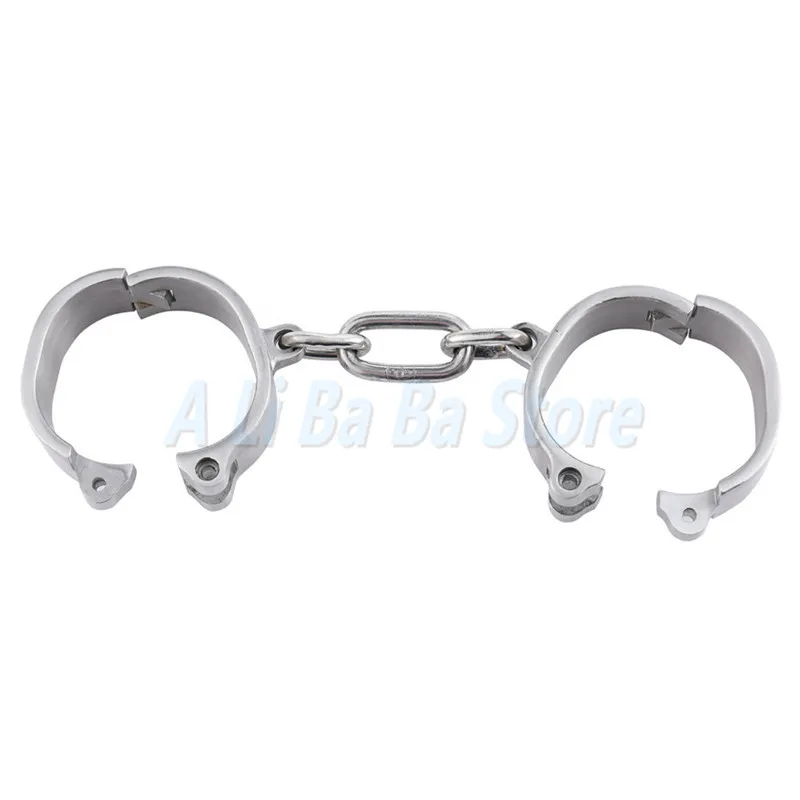 3 см высокие наручники из нержавеющей стали на лодыжке Запираемые оковы фетиш