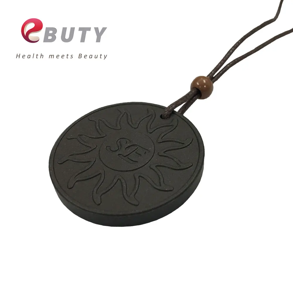 Подвеска EBUTY Black SE с искусственной лавой Японская технология энергия здоровья |