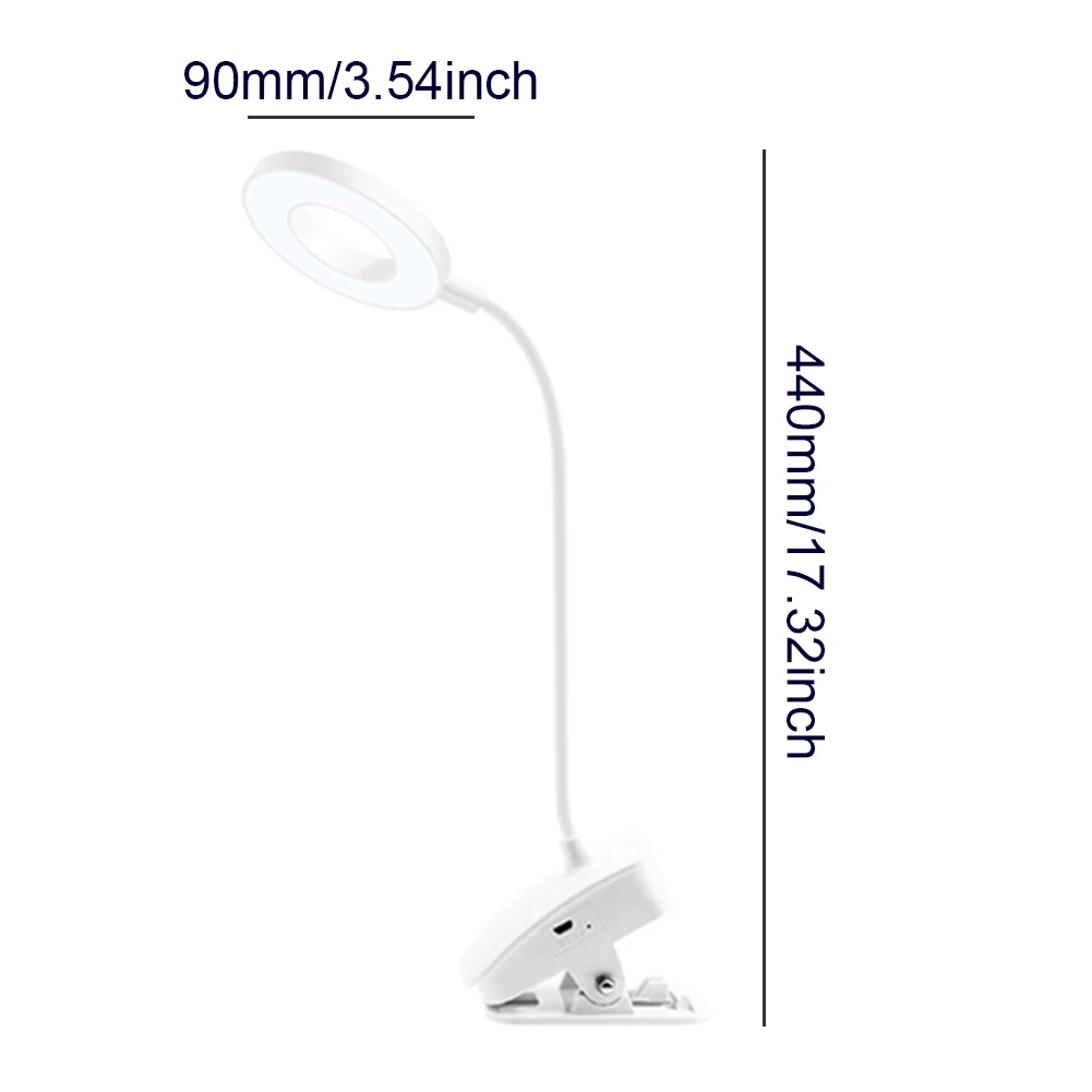 

USB Flexo Table Lamp Led Desk Lamp Touch Clip Study Lamps Magnifier Gooseneck Desktop Table Light Rechargeable USB18650 Battery