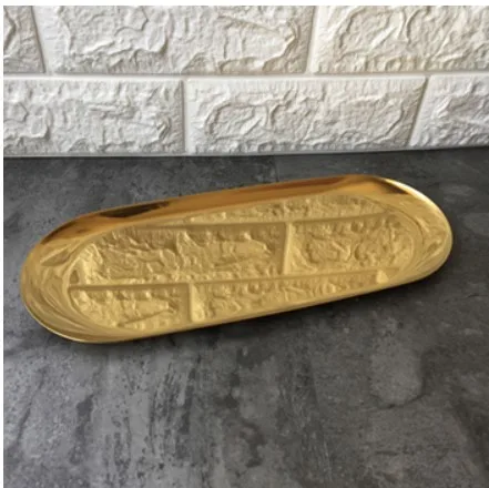 Gold tray Скандинавский подсвечник с крышкой ручной работы банка Diy дома соль банка для сахара стол украшения дома банки для хранения fornazettti - Цвет: Gold tray