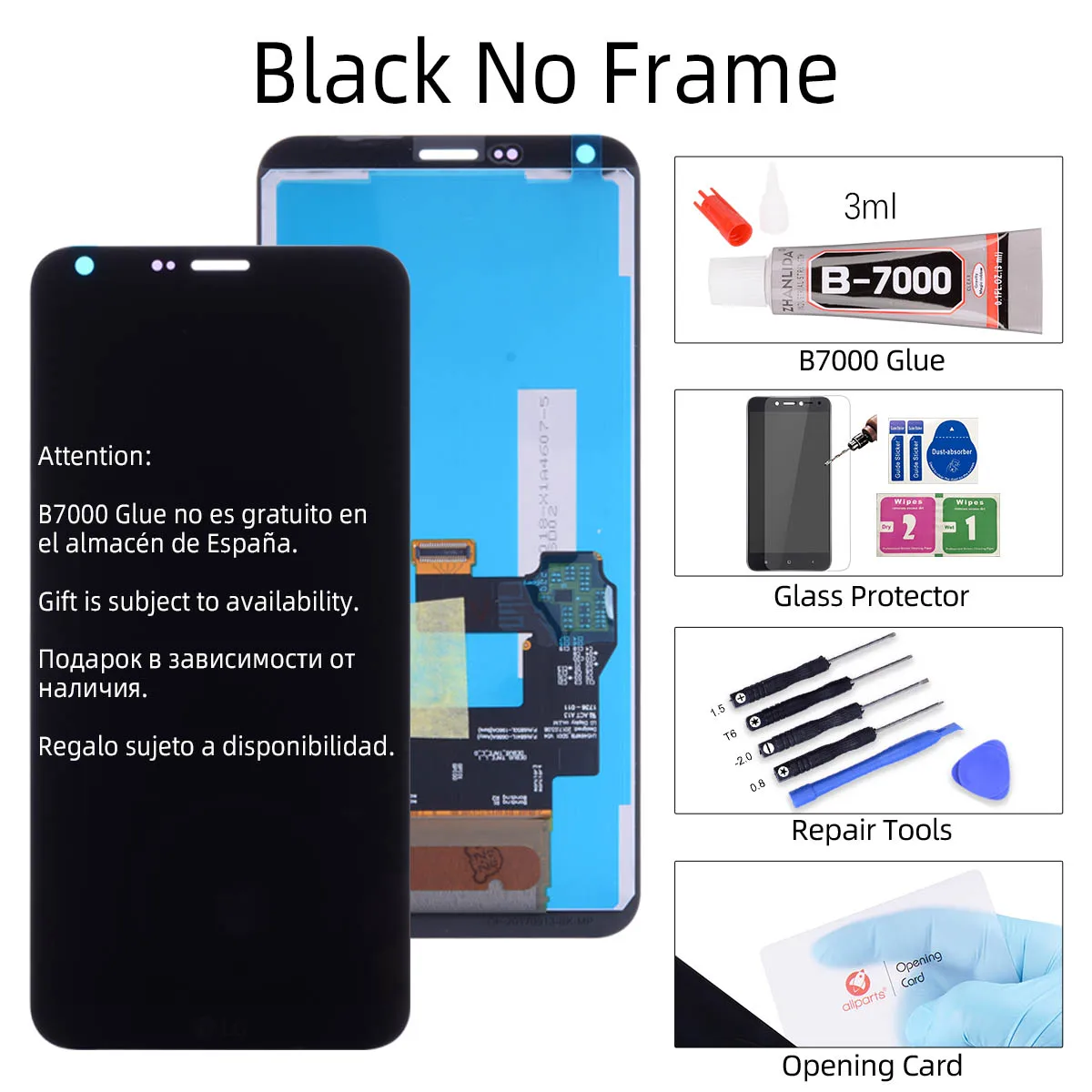 Black No Frame Дисплей для LG Q6 G6 Mini LCD в сборе с тачскрином на рамке черный - Цвет: Black No Frame