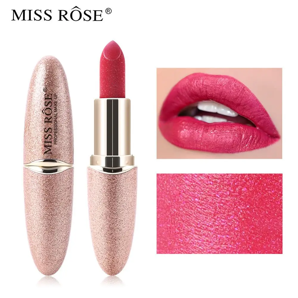 MISS ROSE роскошный блестящий Макияж для губ сексуальная блестящая Красная губная