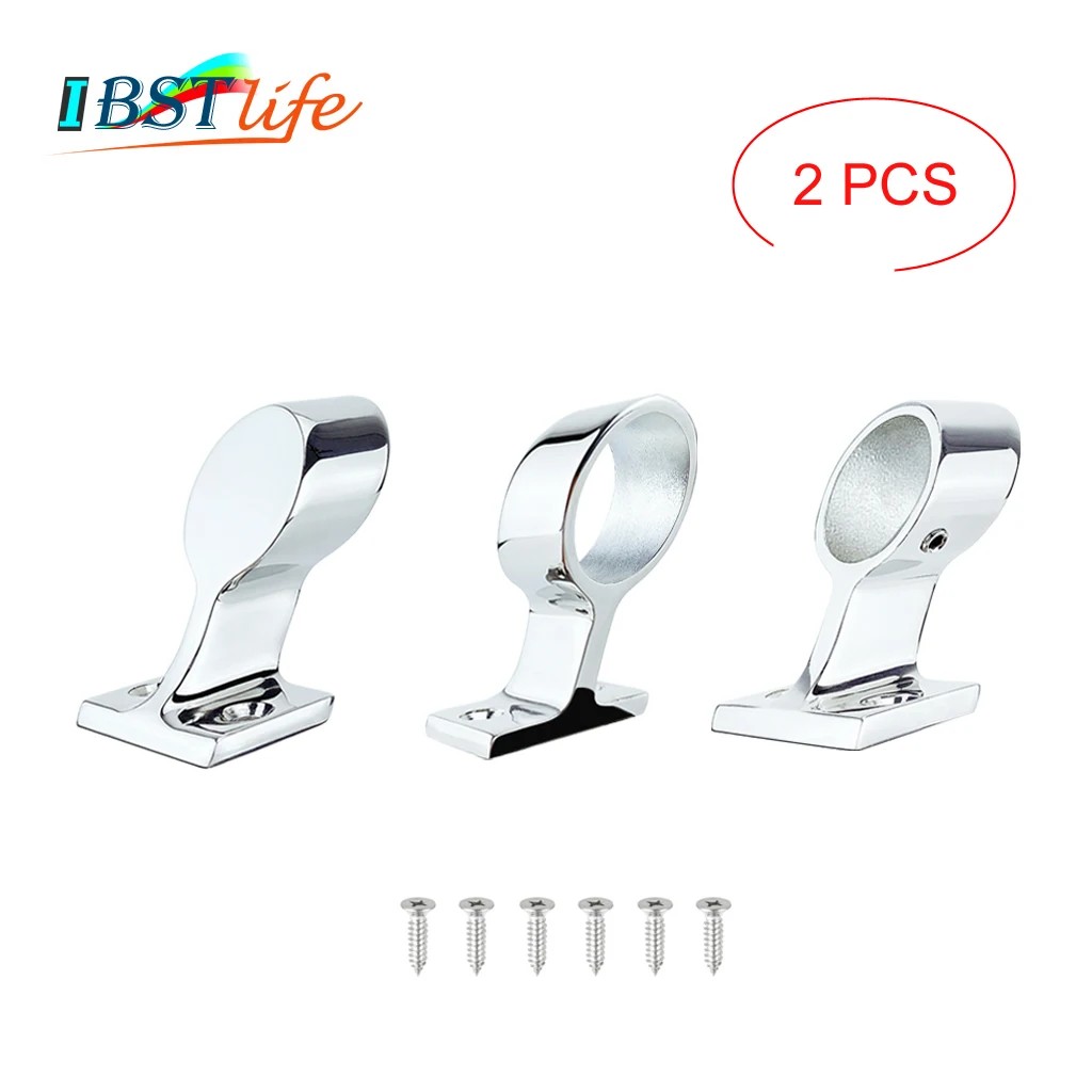 

2PCS/Lot 316 Stainless Steel Boat Hand Rail Fitting Marine Railing Support Bracket Tube Stanchion Hardware Yacht Accessories