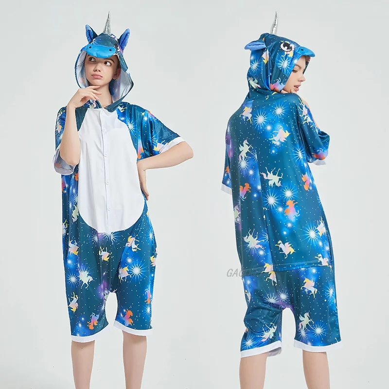 Пижама с единорогом для взрослых пижамы мужчин женщин мальчиков девочек пар