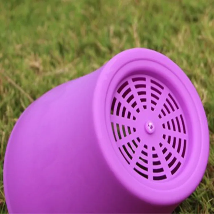 Цветной цветочный горшок пластиковый из смолы для балкона зеленые растения