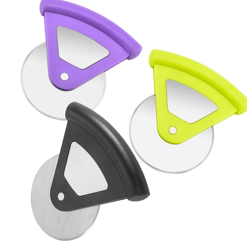 

Roulette Roller Dough Pizza Slicer Cutter Stainless Steel Round Wheel Cutting Knife for Pizza with Lid Baking Accessories Tools