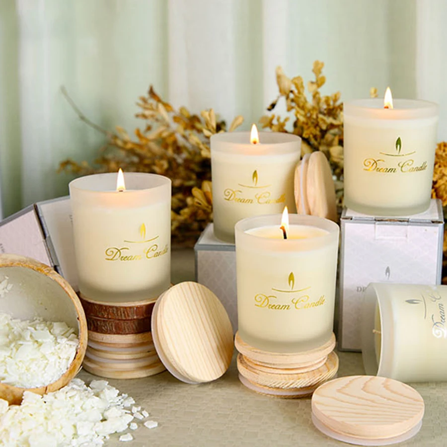 Белые соевые свечи фотофоры натуральная Лаванда декоративные Свеча Единорог