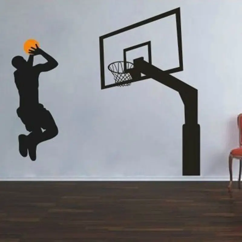 

Basketball Player Sticker Decal Sports Posters Home Decoration Vinyl Wall Decals Decor Mural Shoot Wall Car Decal