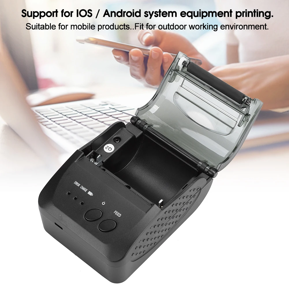 POS 5809 Термальность принтер Беспроводной светильник Вес для Bluetooth / Linux Android IOS 100 240