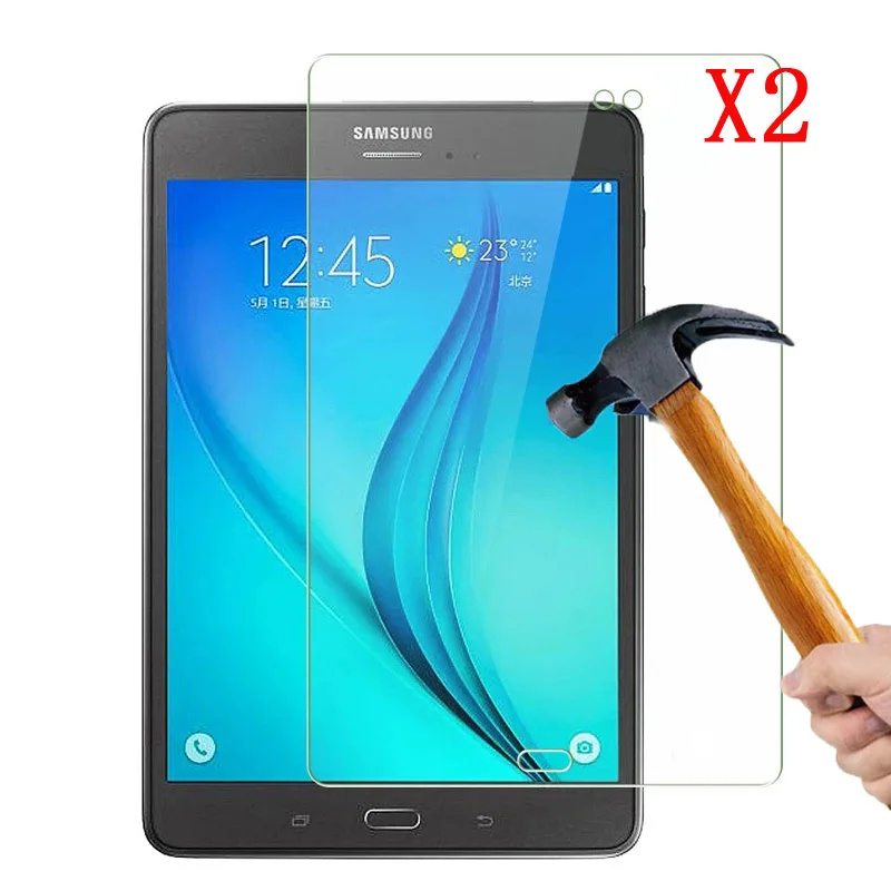 

2PCS Tempered Glass Screen Protector For Samsung Galaxy Tab A 9.7 T550 T555C P555C Full Coverage Screen Protector Tablet Film