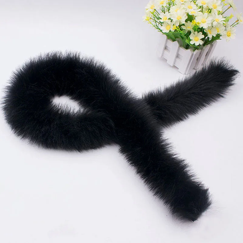 Лента из искусственного лисьего меха пушистая отделка украшение для костюма