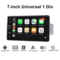 android10 car radio stereo 7universal head unit 1din central multimedia player gps navigation 4g wireless carplay bluetooth dvr