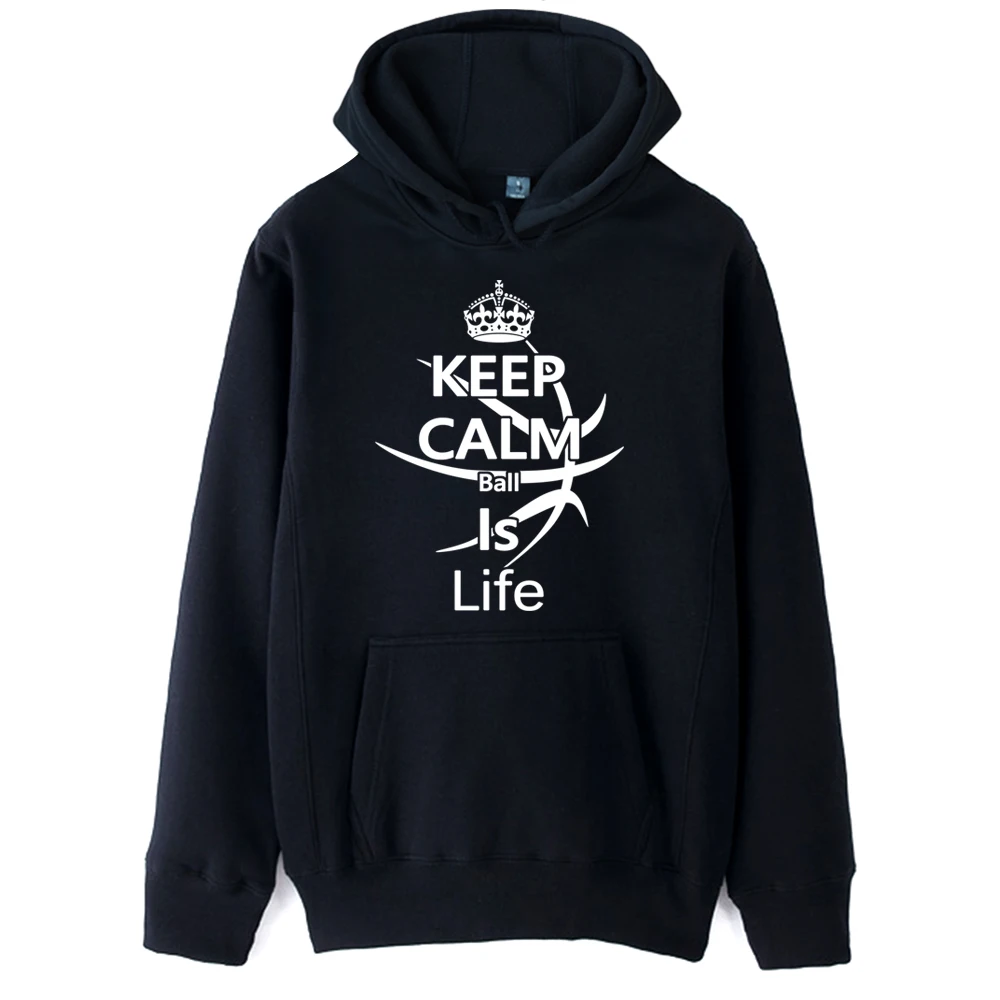 

Баскетбольная императорская корона Keep Calm Ball Is Life Женская одежда для пар осенне-зимняя флисовая одежда ZIIART