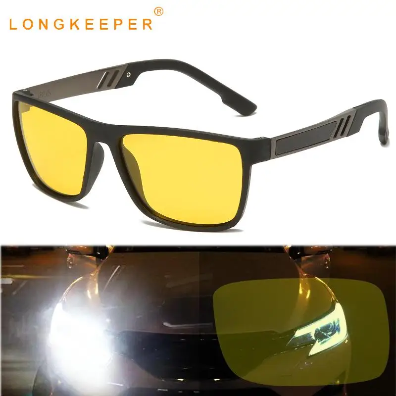 Длинные Хранитель Ночное видение поляризационные солнцезащитные очки для