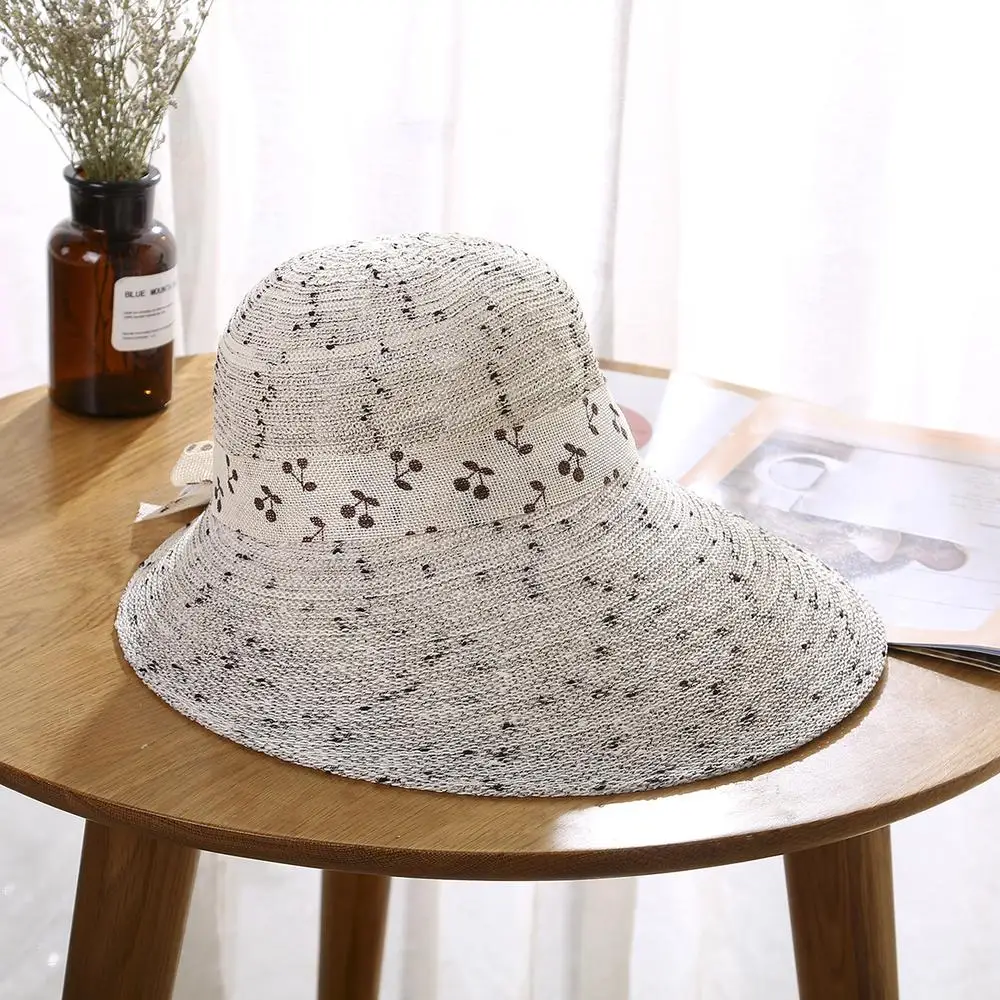 

Female sunhat with big visors Shade cotton Color mixing Bow summer spring outdoor for vacation women high quality 2020news
