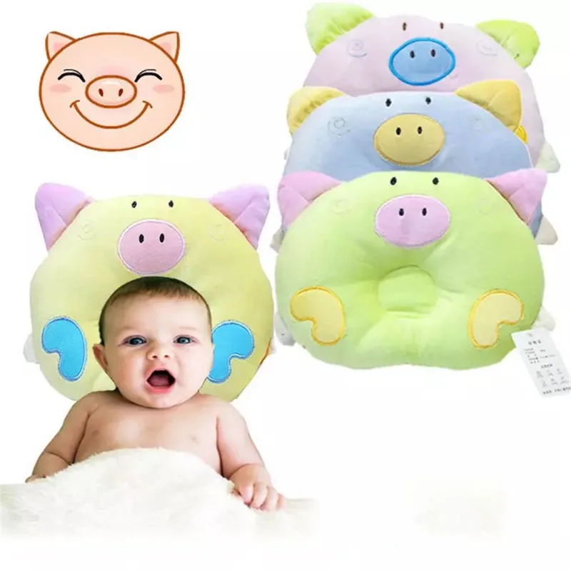 

Baby Cute Cartoon Elephant Pig Pillow Soft Cotton Lightweight Baby Sleeping Back Cushion Accompany Doll Toy Pillow