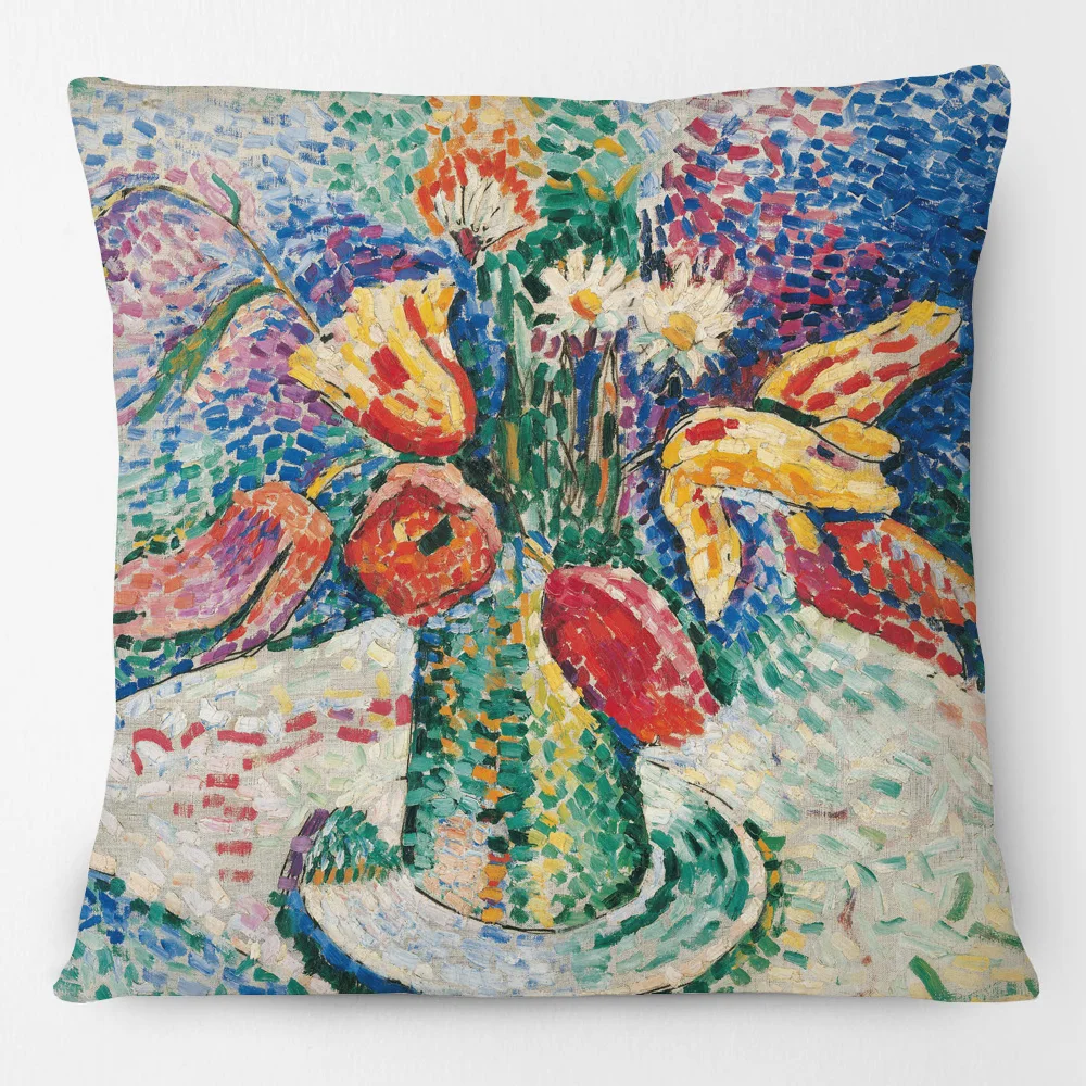 Henri Matisse Colour Paintings Art Cushion Covers Harmony in Red Decorative Sofa Throw Pillow Case | Дом и сад