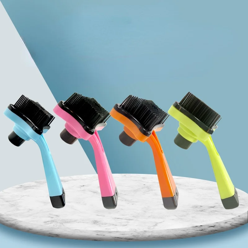 

Cat and dog pet comb hair removal hair removal massage clean beauty self-cleaning comb pet supplies beauty supply products
