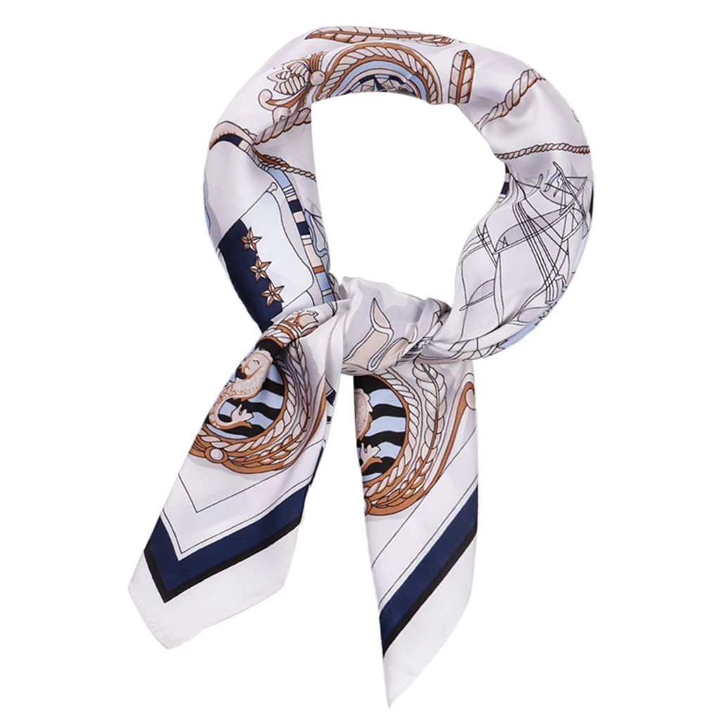 

Womens Satin Silk Feeling Formal Square Neck Scarf Head Hair Scarf Wraps
