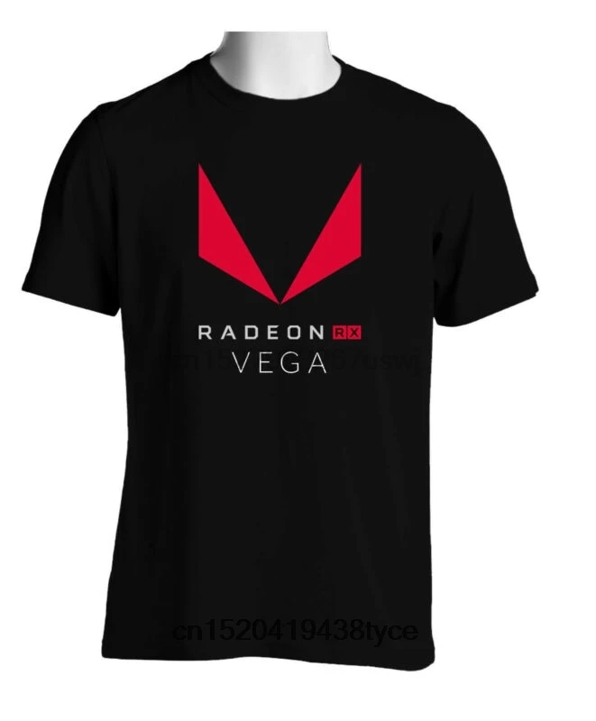Футболка с процессором AMD Radeon RX Vega для мужчин и женщин размеры от S до 3XL Черная -