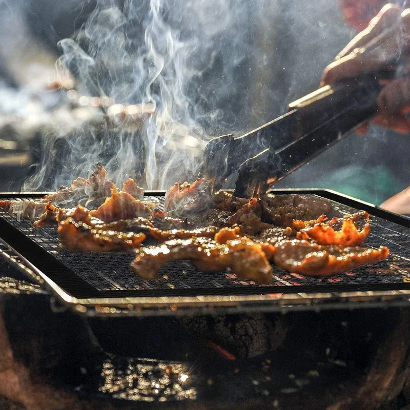 5 шт. гриль сетки коврики барбекю лист вкладыши антипригарные для жарки