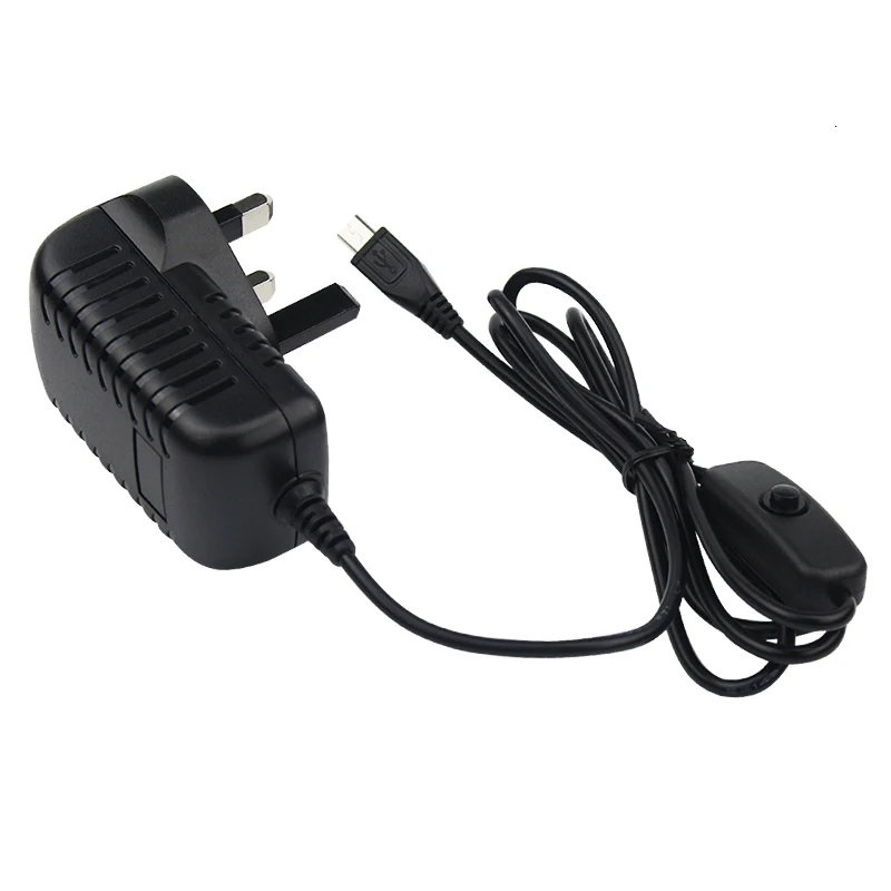 5 В 3 а зарядное устройство адаптер переменного тока кабель Micro Usb с выключателем