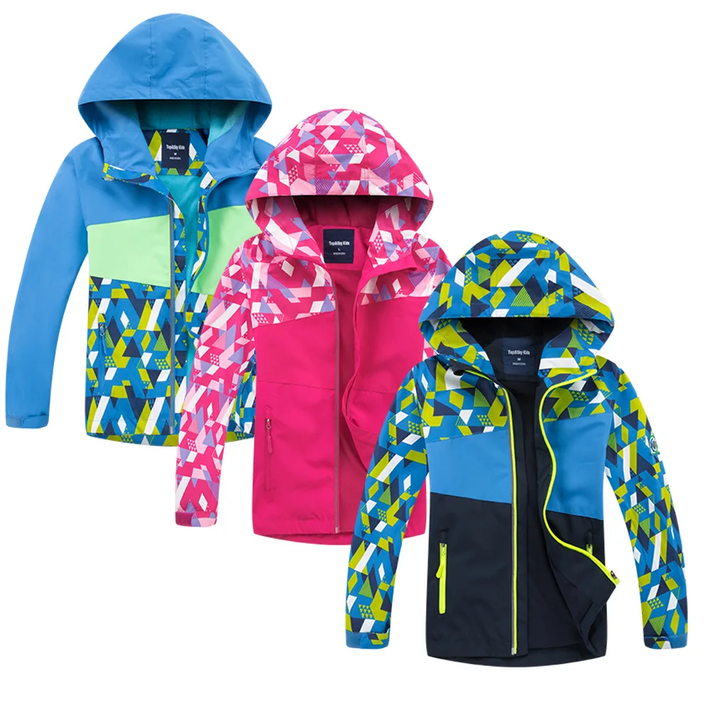 Детская водонепроницаемая куртка на молнии с мягкой ракушкой зимняя ветровка