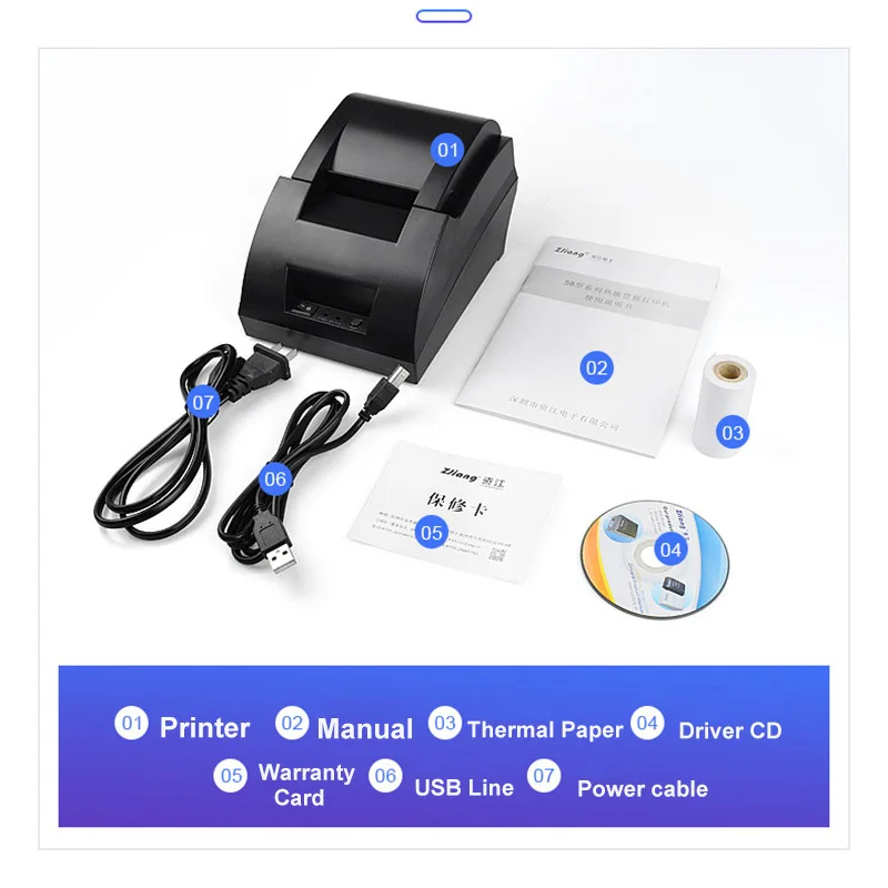 Термопринтер 58 мм с Bluetooth и USB портом|Принтеры| |