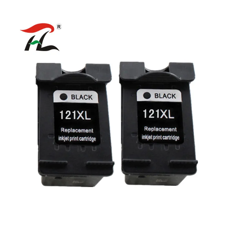 2PCS Black 121XL совместимые чернильные картриджи для hp 121 XL для hp 121 с чернилами hp Deskjet F4283 F2423 F2483 F2493 F4213 F4275 F4283 F4583 принтер - Цвет: 2PCS Black