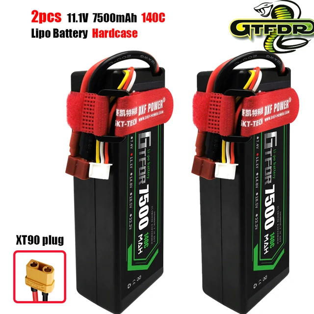 GTFDR 3S 11.1V 7500mAh 140C Hardcase Lipo XT90