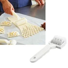 Пластиковый ролик для выпечки, резак для теста, решетчатый ролик, резак для печенья, пиццы, пирога, хлеба, решетчатый ролик для выпечки сделай сам, инструмент для выпечки cocina ac