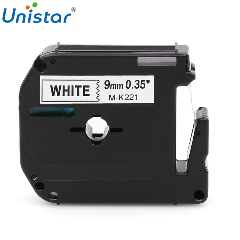 Юнистар MK 221 9 мм Совместимость для Brother M лента этикеток картридж M-K221 принтер