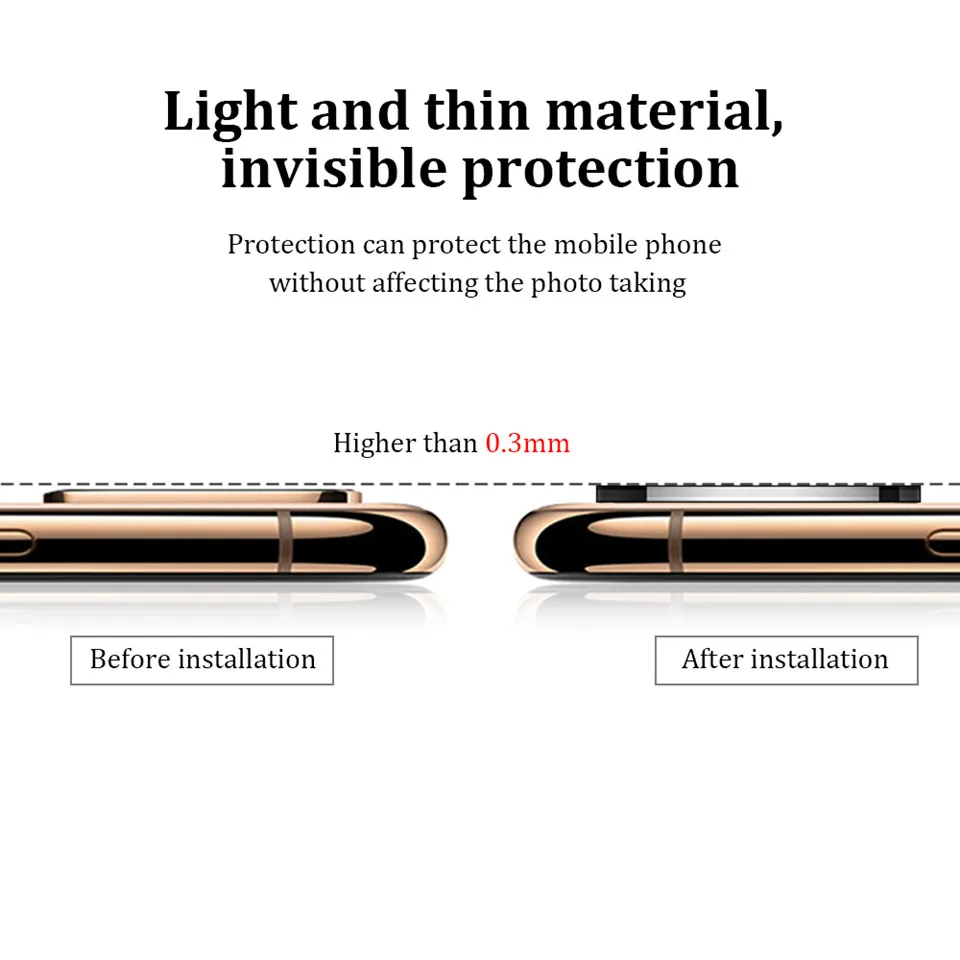 Крышка объектива камеры для iPhone X XS Max Apperance Seconds изменить на 11 Pro ультра тонкий