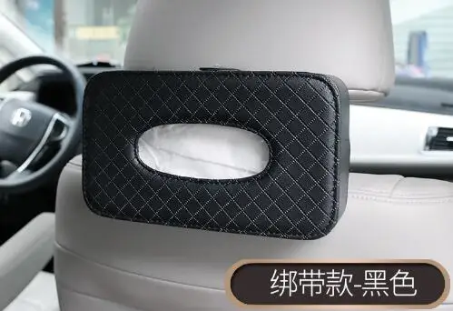 Автомобильный тканевый ящик для спинки сиденья из искусственной кожи коробка