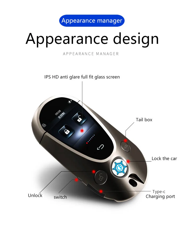 K700 модифицированный умный ЖК-ключ для BMW Benz Audi Land Rover Buick Honda VW Toyota Ford Fiat все