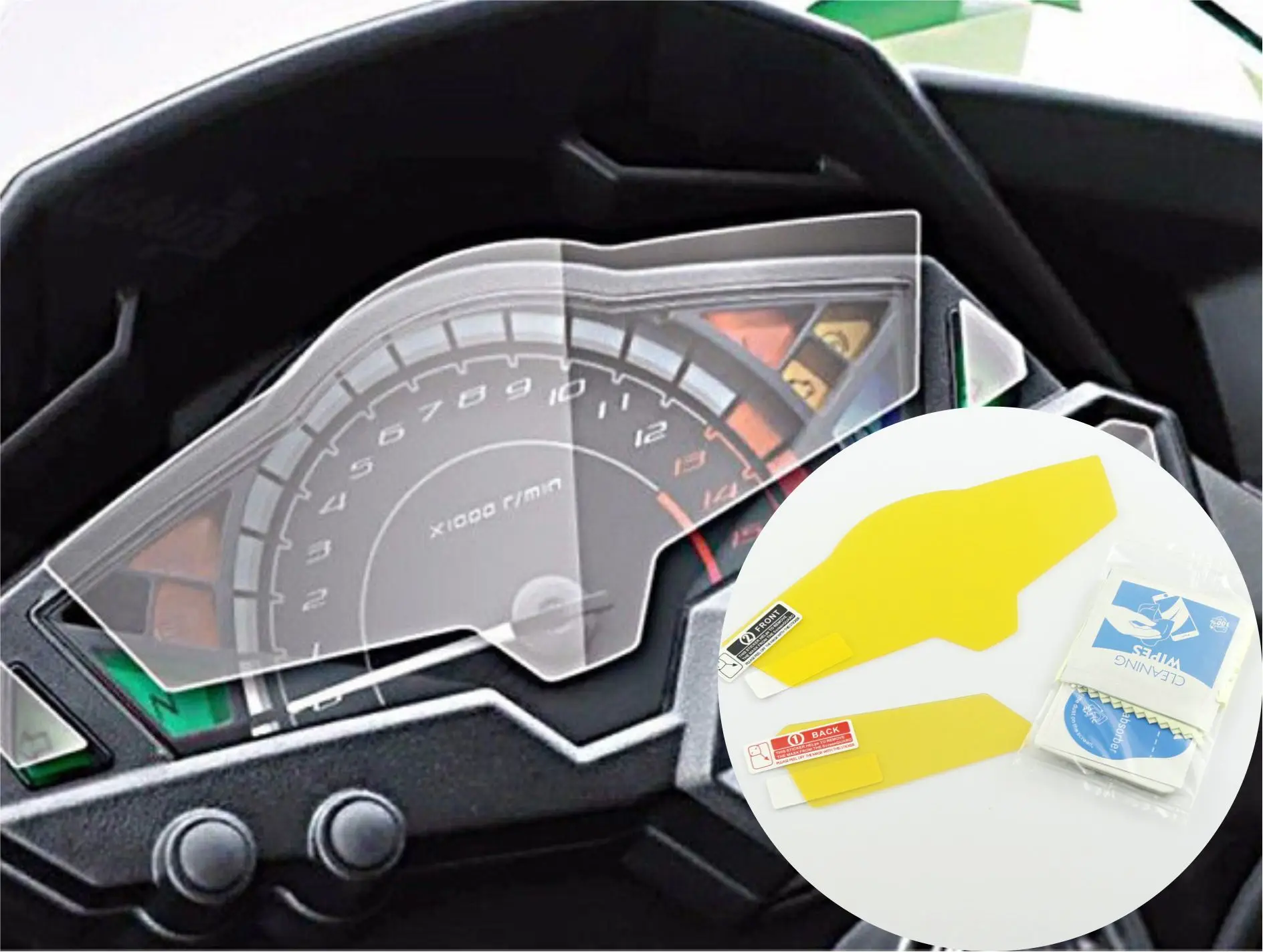 

Cluster Scratch Protection Film Screen Protector for Kawasaki Ninja300 Z300 Ninja250 Z250 2013 2014 2015 2016 2017