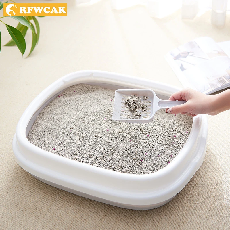 RFWCAK съемный пластиковый ящик для помёта домашних животных полузакрытый