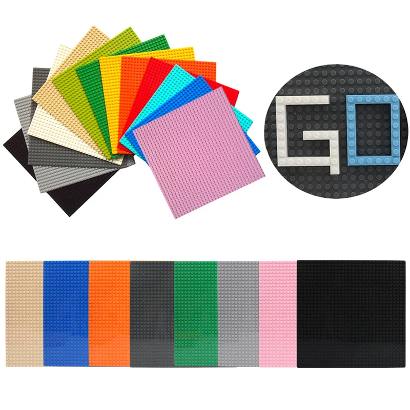 Классические опорные пластины 32*32 точки пластиковые кирпичи плиты совместимые с