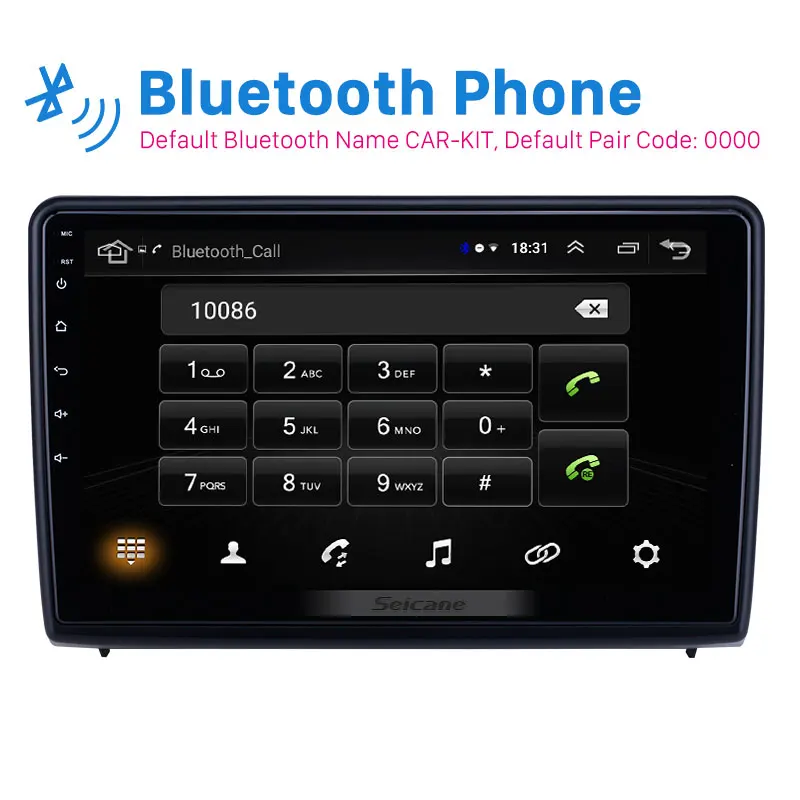 Автомагнитола Seicane 10 1 дюйма GPS Android 9 для Ford Ecosport 2018-2019 с HD сенсорным экраном Bluetooth