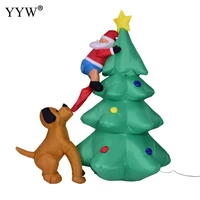 christmas inflatable snowman doll with led light figure garden toys party christmas ornaments decorations gift useuukau plug