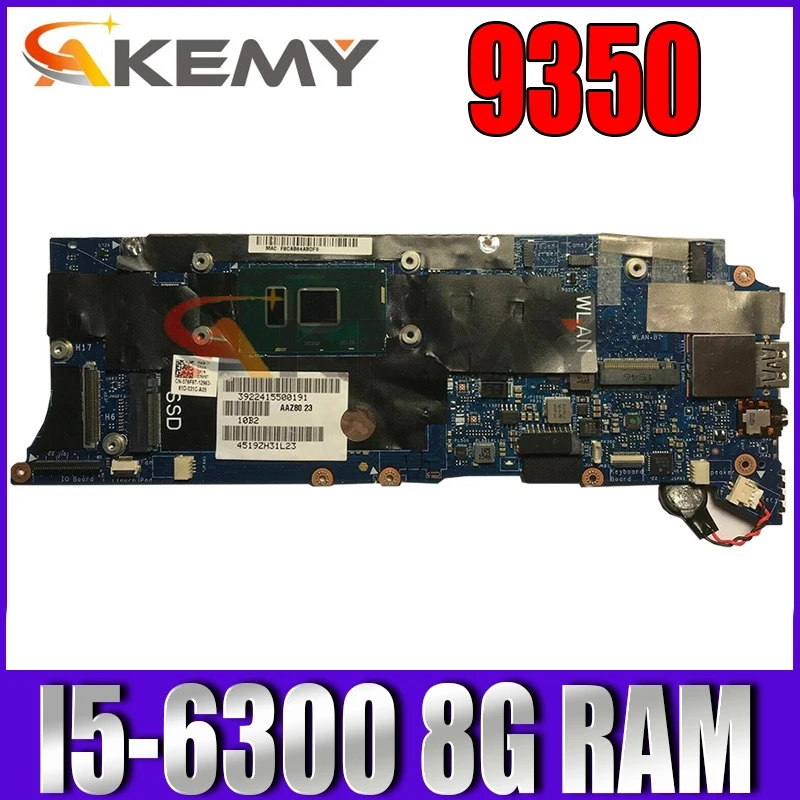 100% рабочий для материнской платы DELL XPS 9350 AAZ80 LA-C881P SR2F0 I5-6300 8G протестирован ОК |