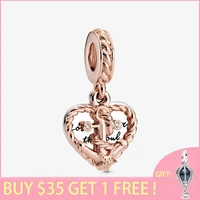 2021 summer new s925 sterling silver beads rope heart love anchor dangle charms fit original pandora bracelets women jewelry